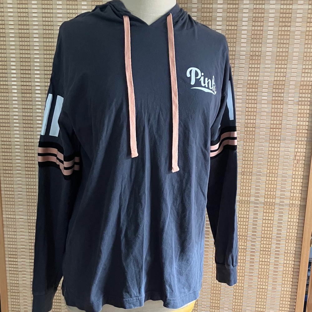 Pink Logo Soft Lightweight Hoodie